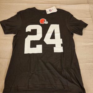 Nike Cleveland Browns Nick Chubb #24 T-Shirt Men's Medium Brown NFL