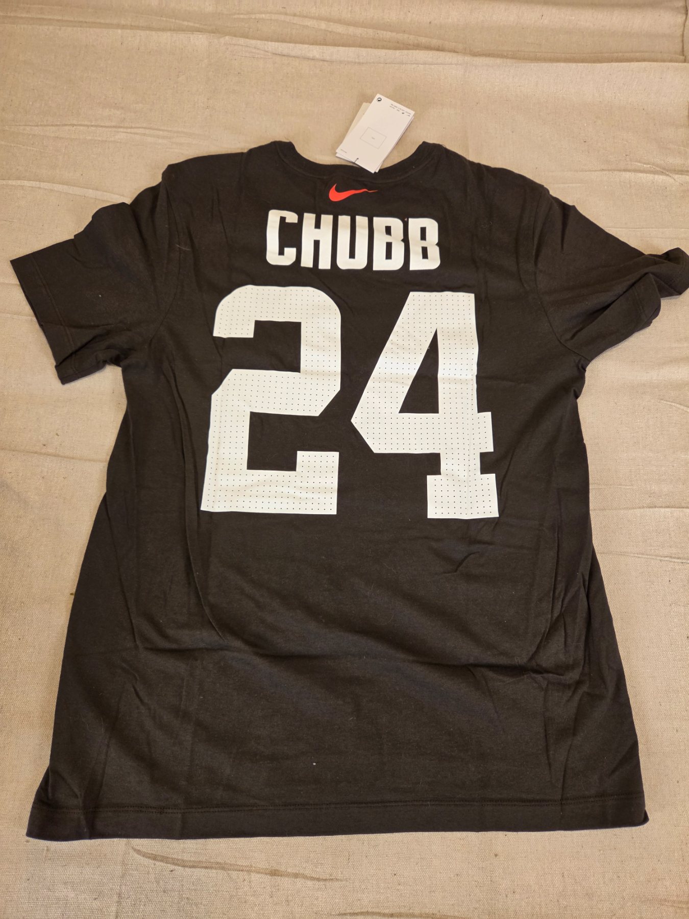 Nike Cleveland Browns Nick Chubb #24 T-Shirt Men's Medium Brown NFL - Image 5