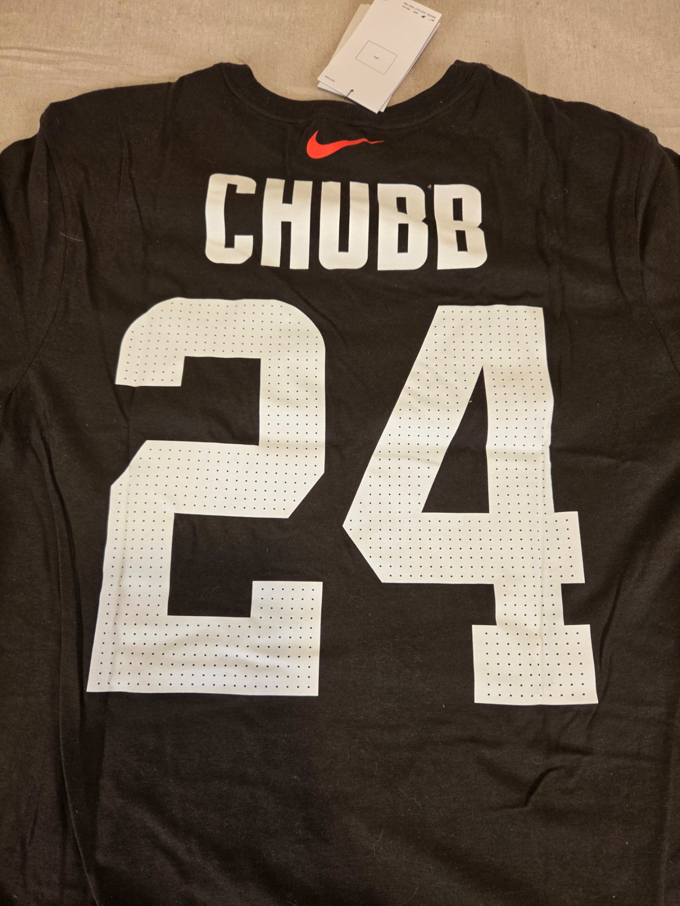 Nike Cleveland Browns Nick Chubb #24 T-Shirt Men's Medium Brown NFL - Image 6