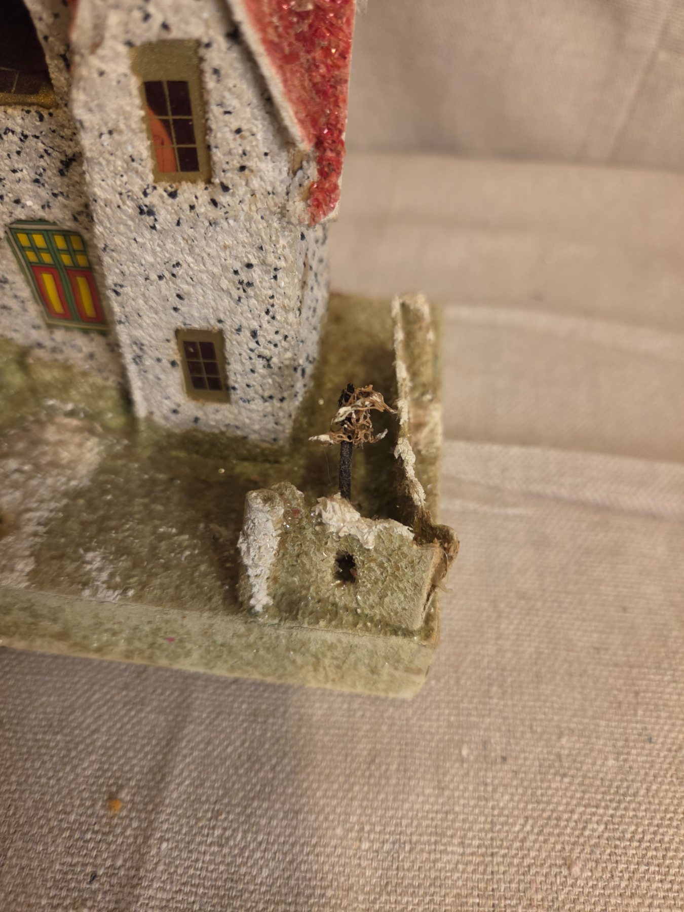 Vintage Christmas Putz House Paper Mache Collectible - Image 5