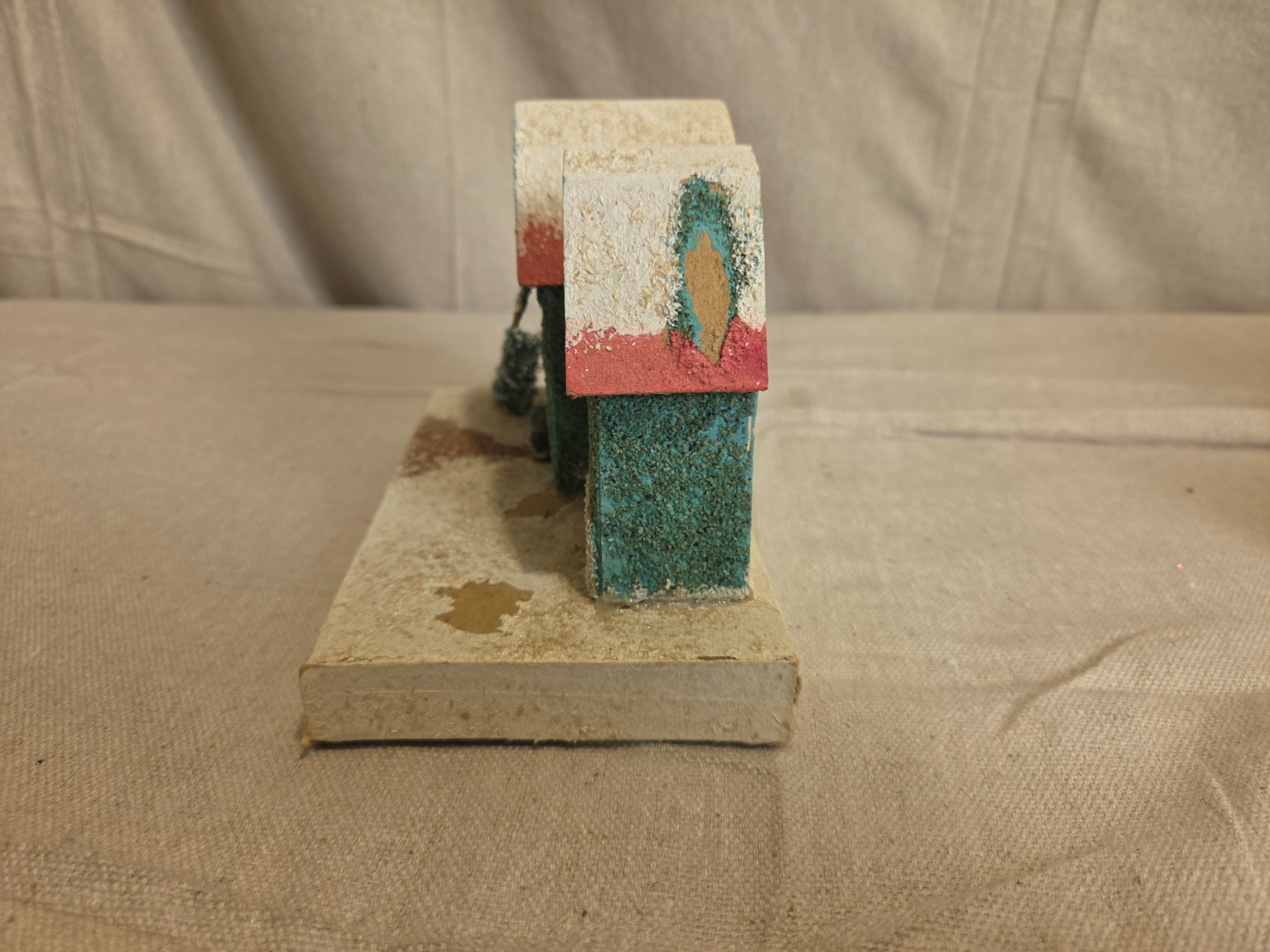 Vintage Japanese Putz House Christmas Village Paper Mache Cottage - Image 3