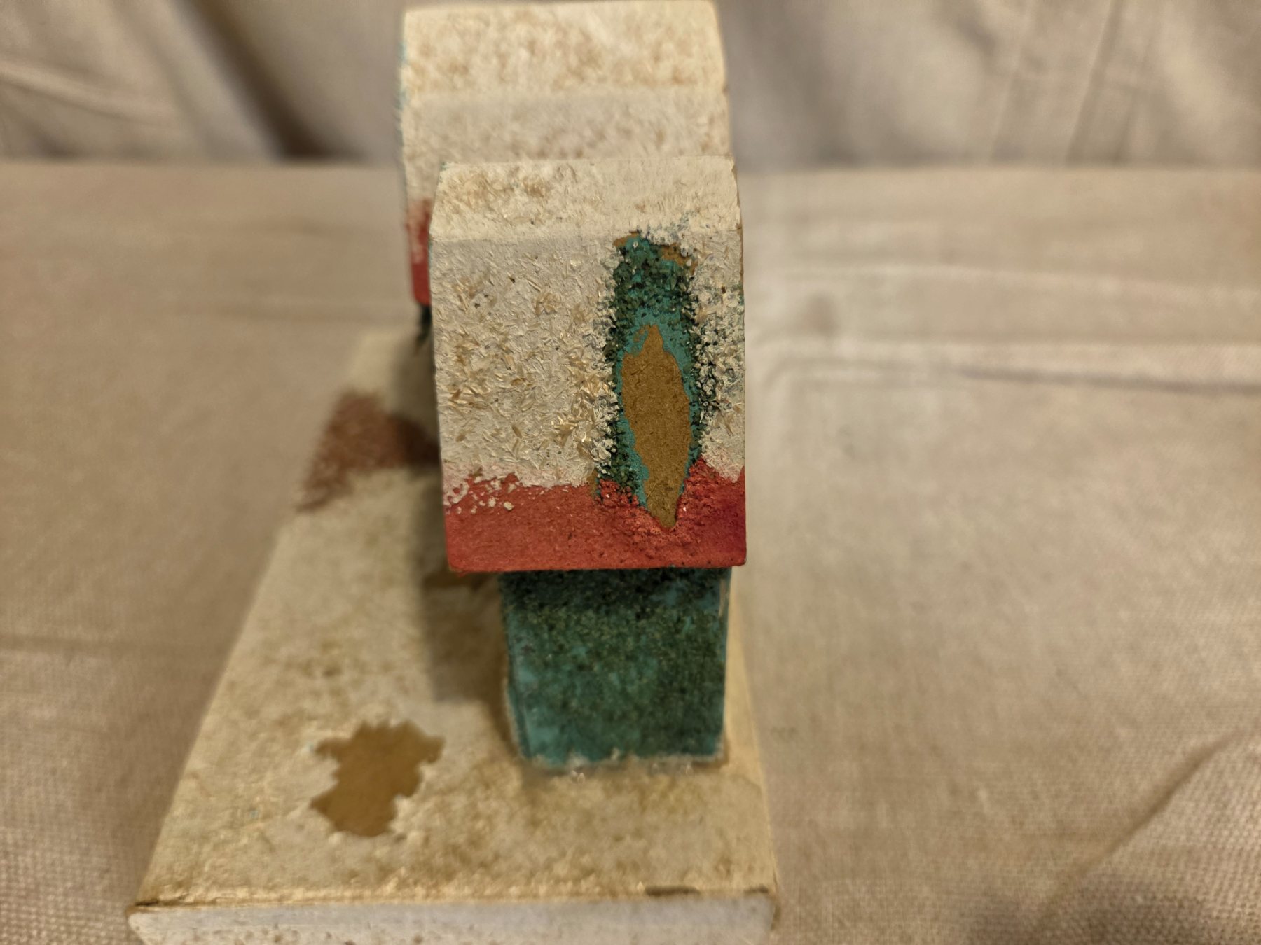 Vintage Japanese Putz House Christmas Village Paper Mache Cottage - Image 4