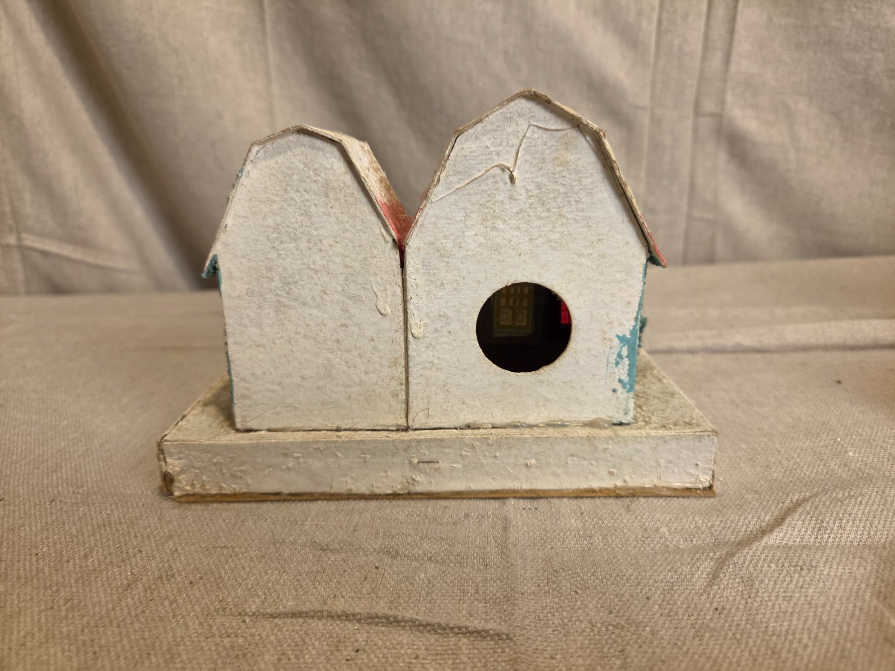 Vintage Japanese Putz House Christmas Village Paper Mache Cottage - Image 5