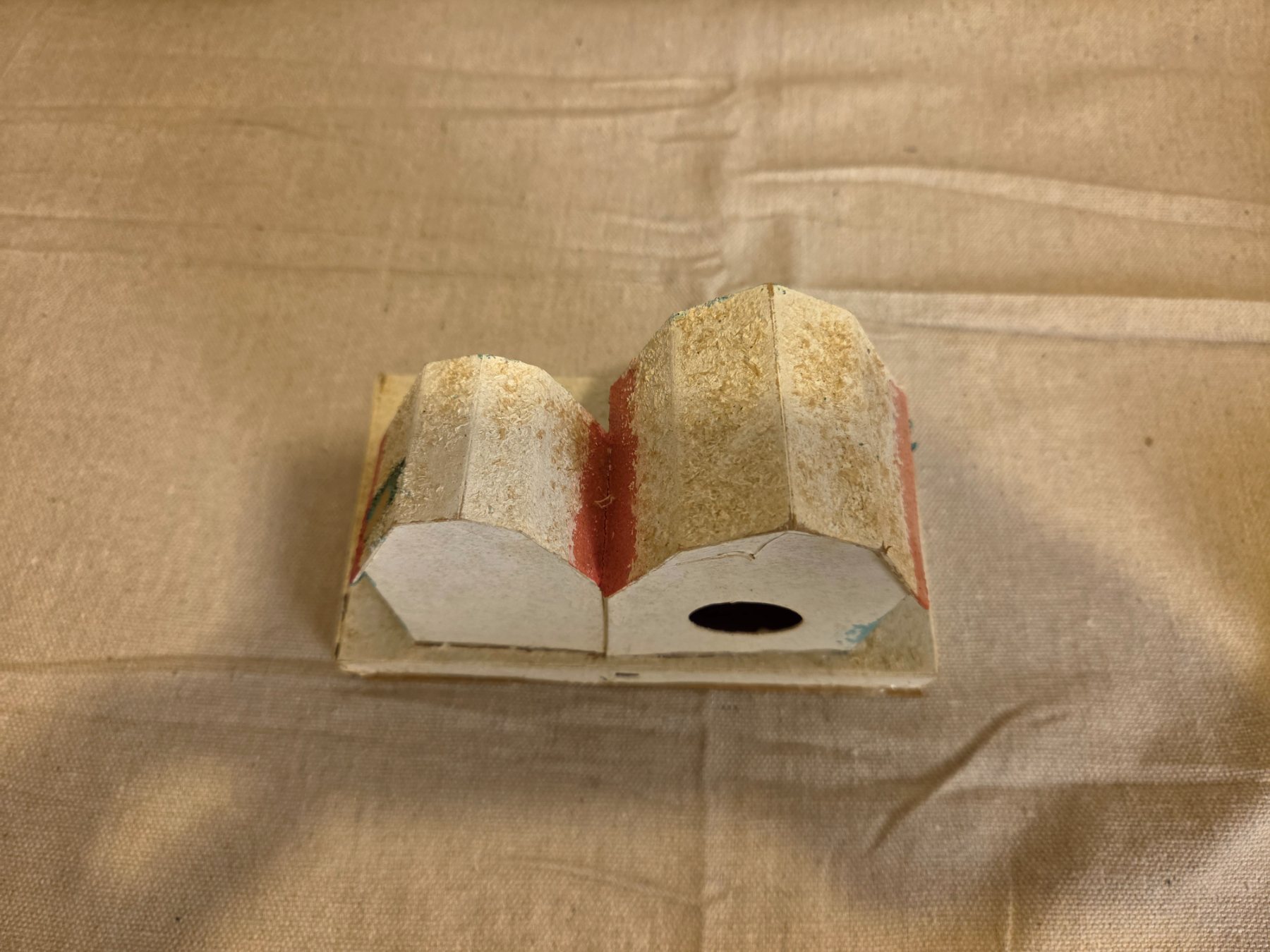 Vintage Japanese Putz House Christmas Village Paper Mache Cottage - Image 6