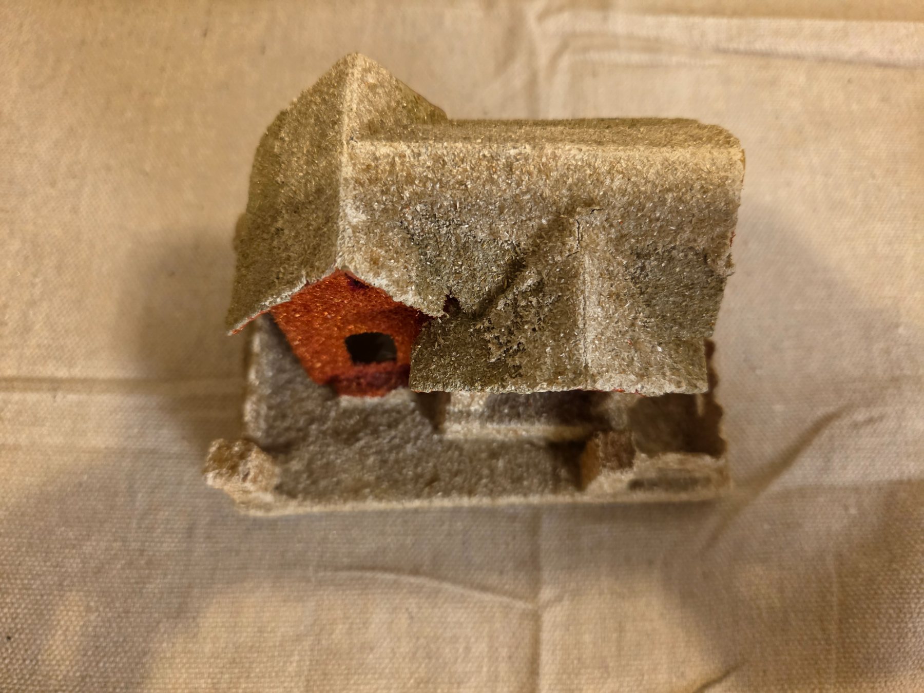 Vintage Christmas Putz House Cardboard Glitter Japan Village Decor - Image 3