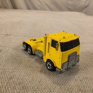 Vintage Hot Wheels 1986 Yellow Semi Truck Tractor Cab Malaysia