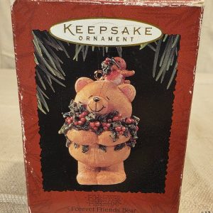 Hallmark Keepsake Forever Friends Bear Christmas Ornament Vintage