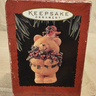 Hallmark Keepsake Forever Friends Bear Christmas Ornament Vintage