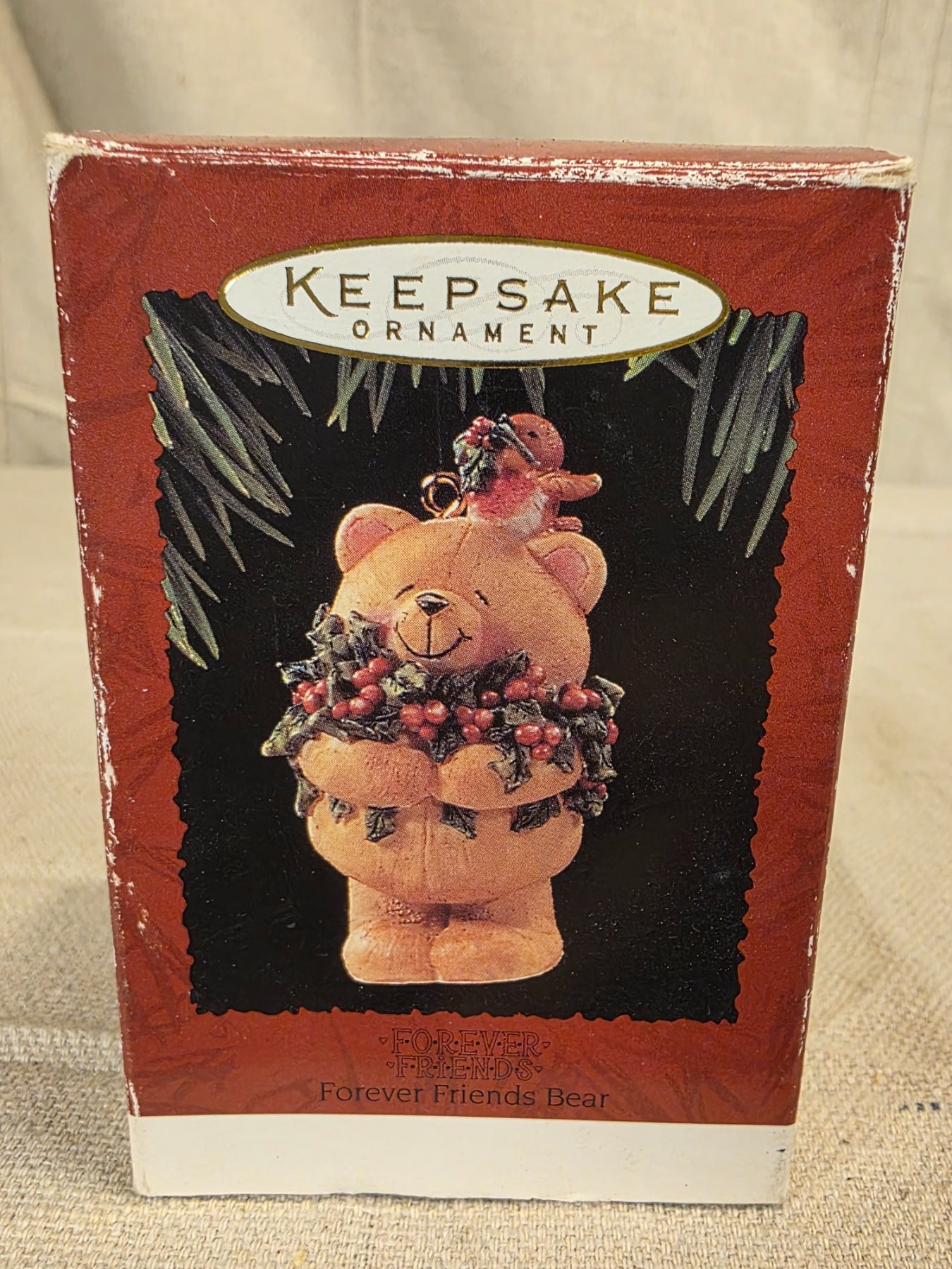 Hallmark Keepsake Forever Friends Bear Christmas Ornament Vintage