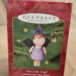 2001 Hallmark Keepsake Ornament One Little Angel Paper Metal Composition