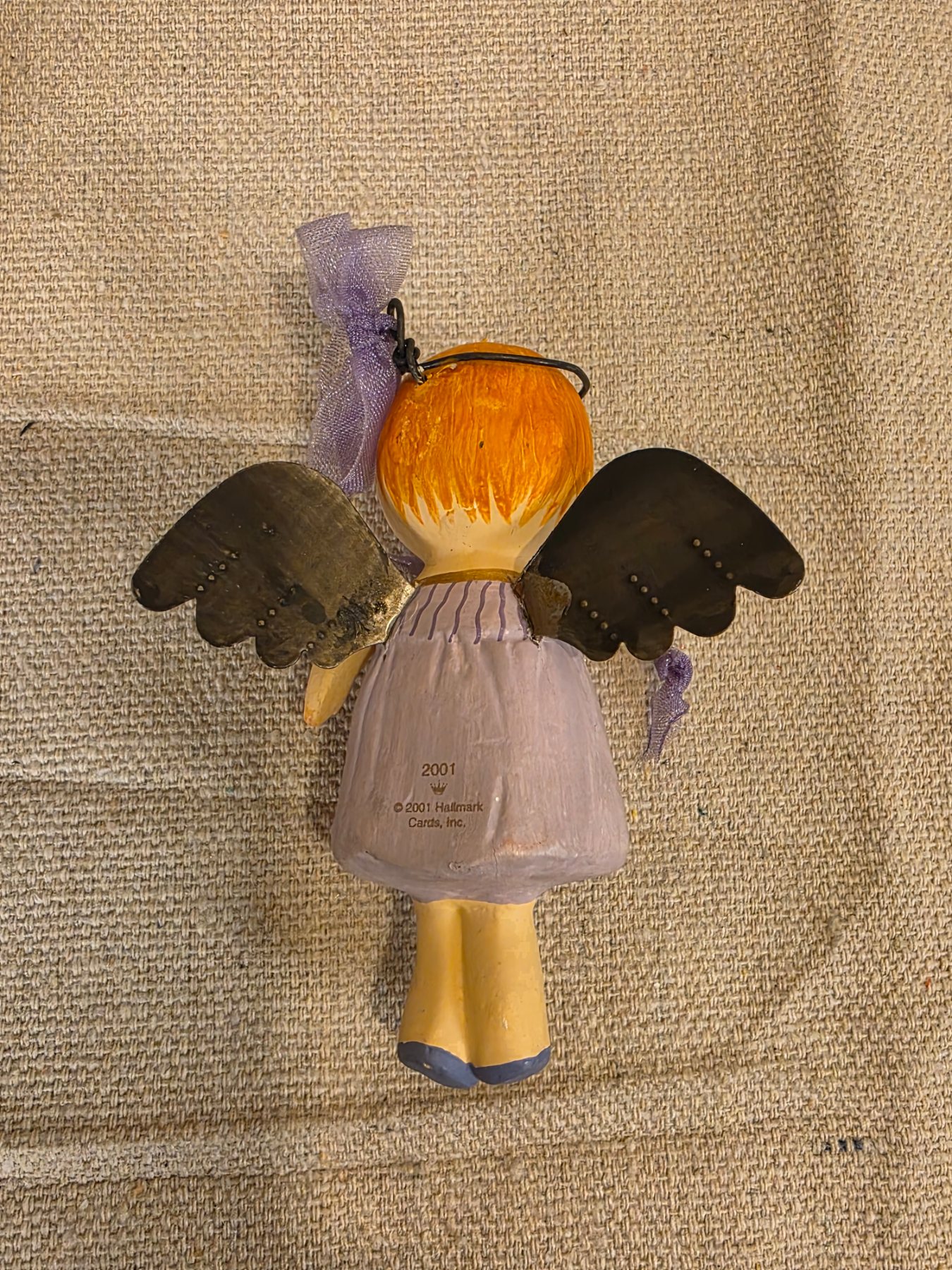 2001 Hallmark Keepsake Ornament One Little Angel Paper Metal Composition - Image 5