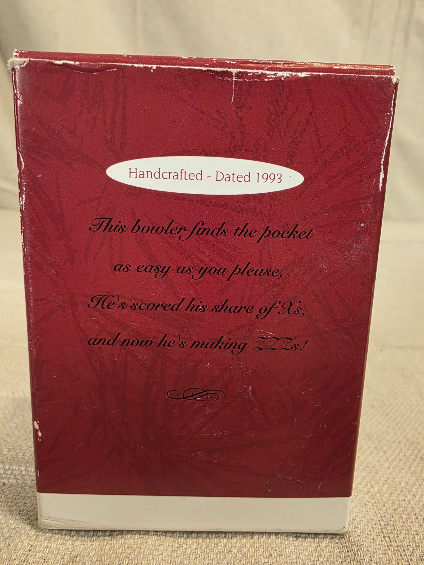 Hallmark Keepsake Ornament 1993 Bowling for ZZZs Mouse Christmas Ornament - Image 6