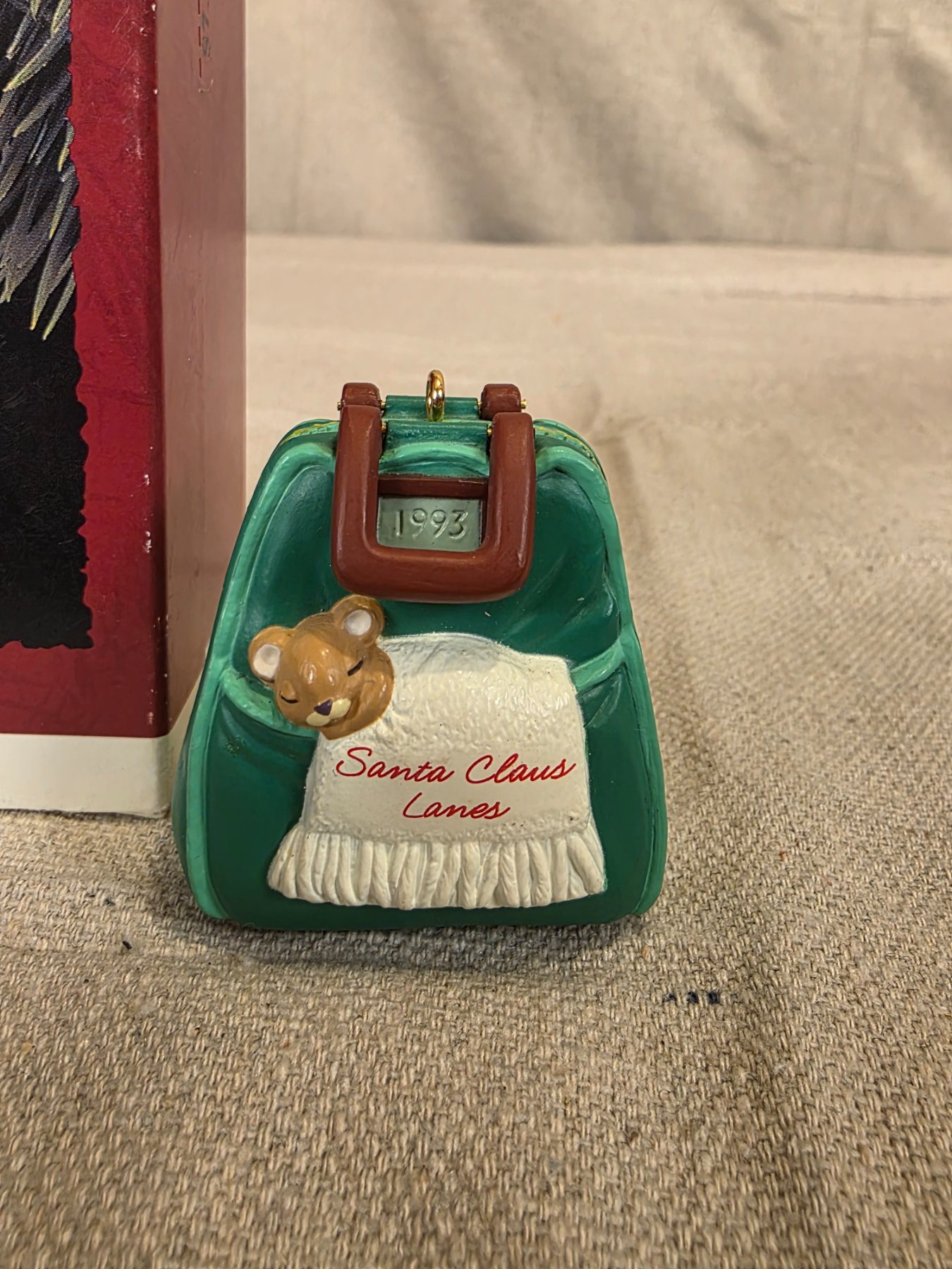 Hallmark Keepsake Ornament 1993 Bowling for ZZZs Mouse Christmas Ornament - Image 2