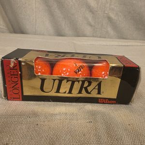 Wilson Ultra AR432 Vintage Golf Balls 3 Pack Orange New