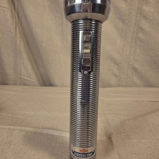 Vintage Ray-O-Vac Stainless Steel Sportsman Flashlight