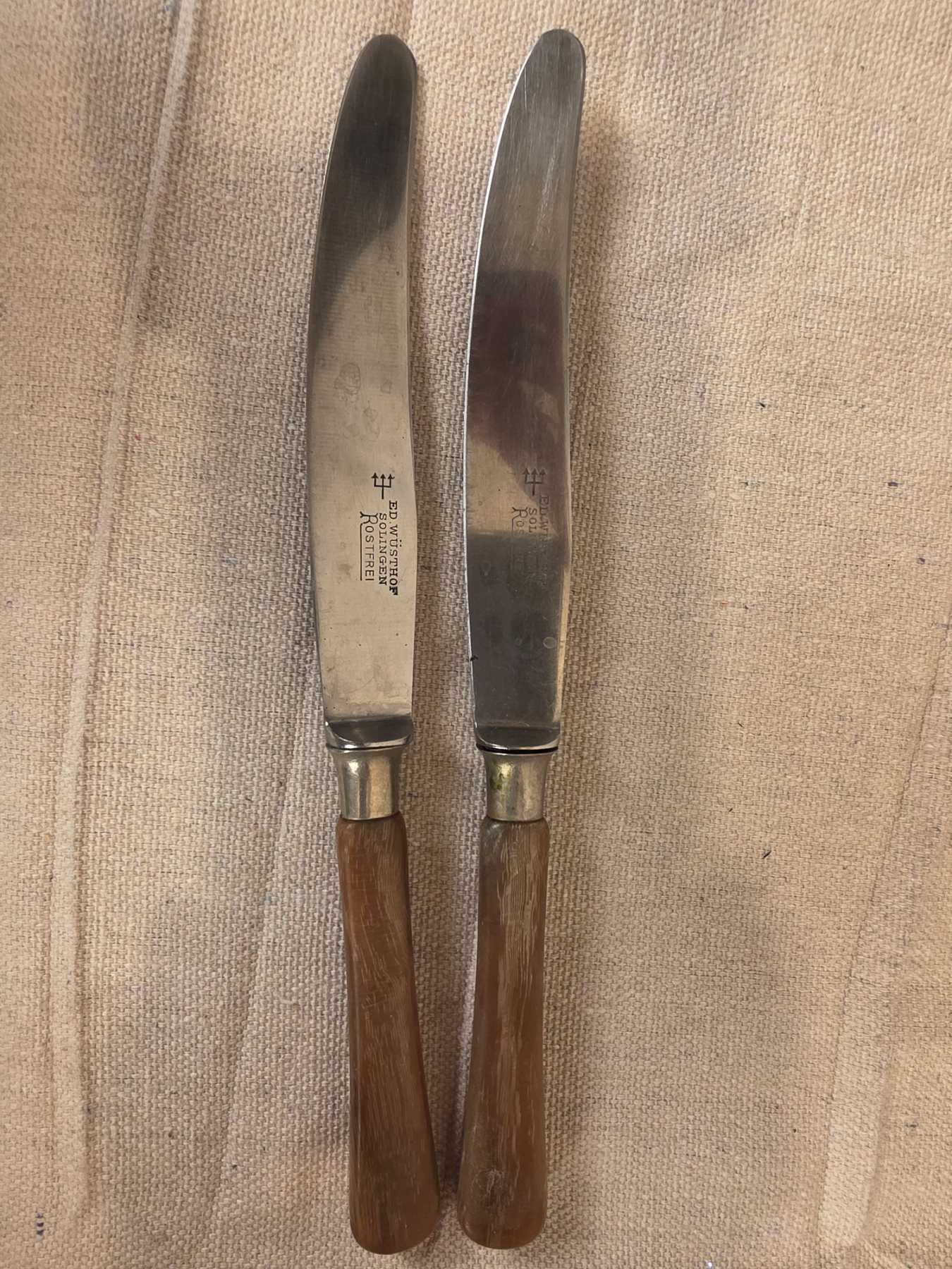 Vintage Ed. Wüsthof Solingen Rostfrei Stainless Steel Butter Knives Set - Image 2