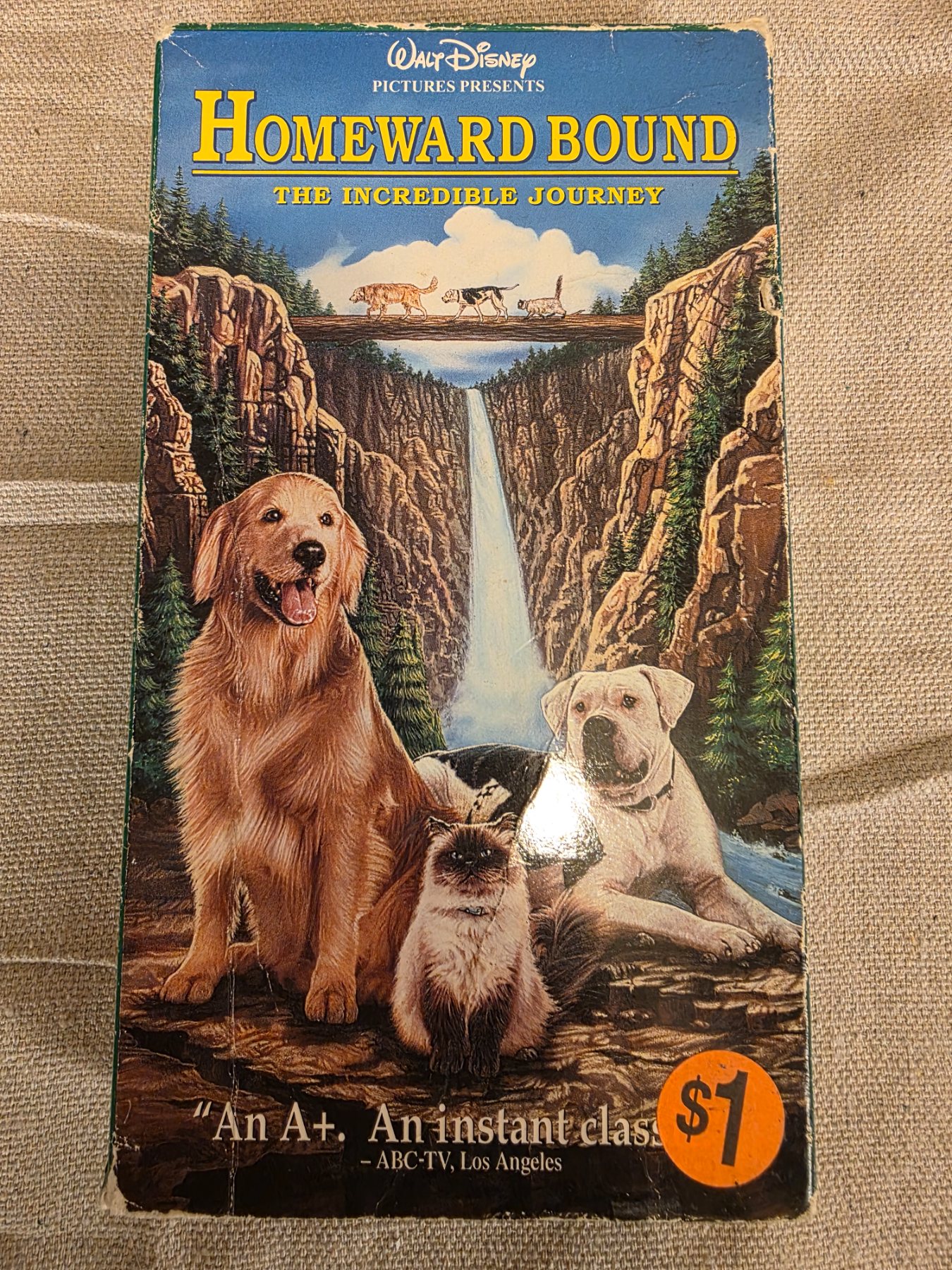Homeward Bound The Incredible Journey Walt Disney VHS Movie Tape