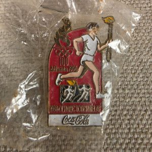Atlanta 1996 Olympic Torch Relay Coca-Cola Collectible Pin Vintage