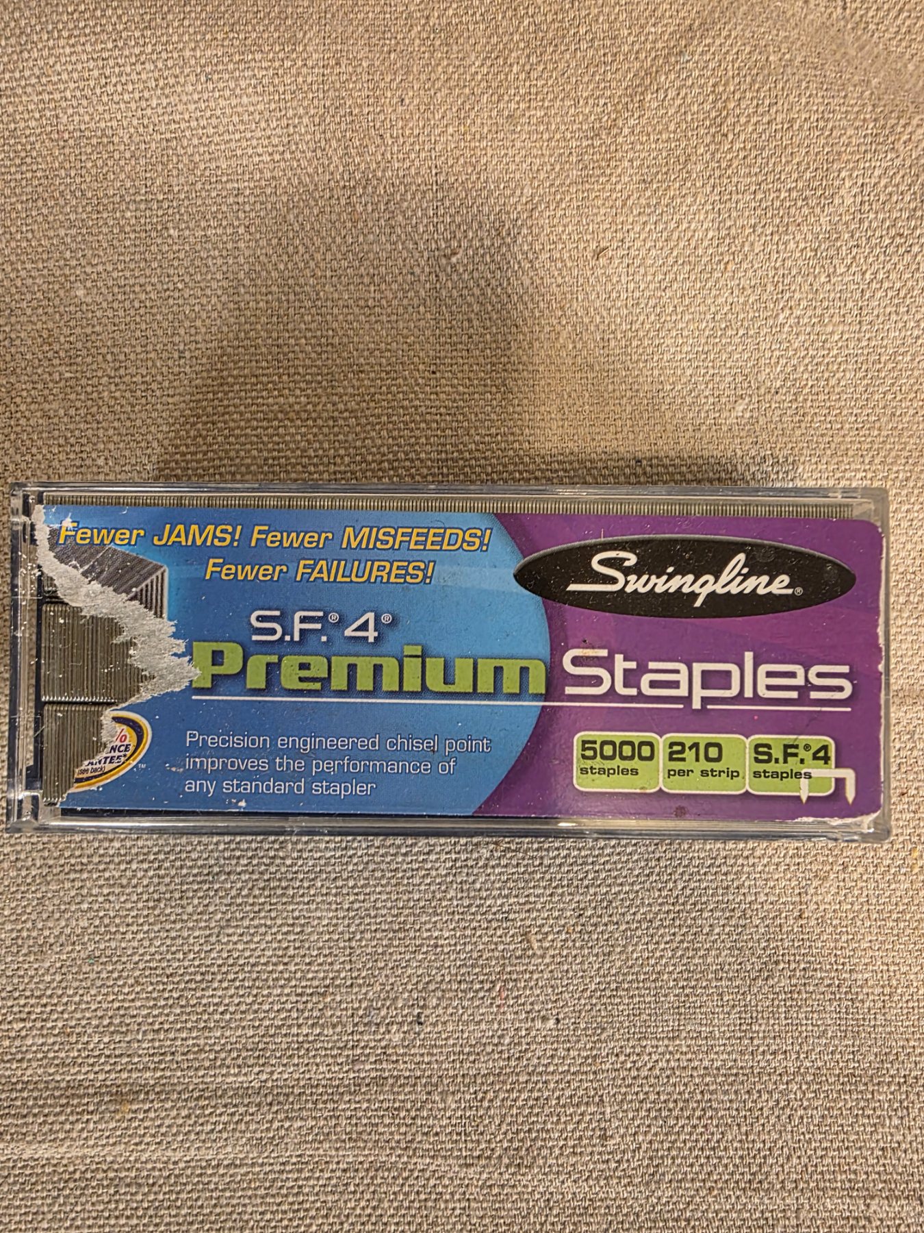 Swingline S.F. 4 Premium Staples 5000 Count 210 Per Strip