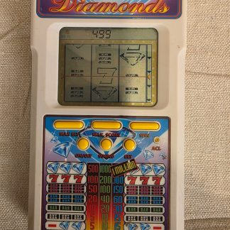 Vintage 1995 Tiger Electronics Blue Diamonds Handheld Slot Machine Game