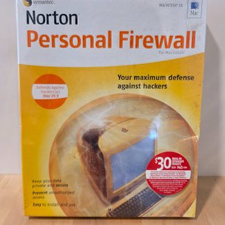 Vintage Norton Personal Firewall for Macintosh OS CD Software