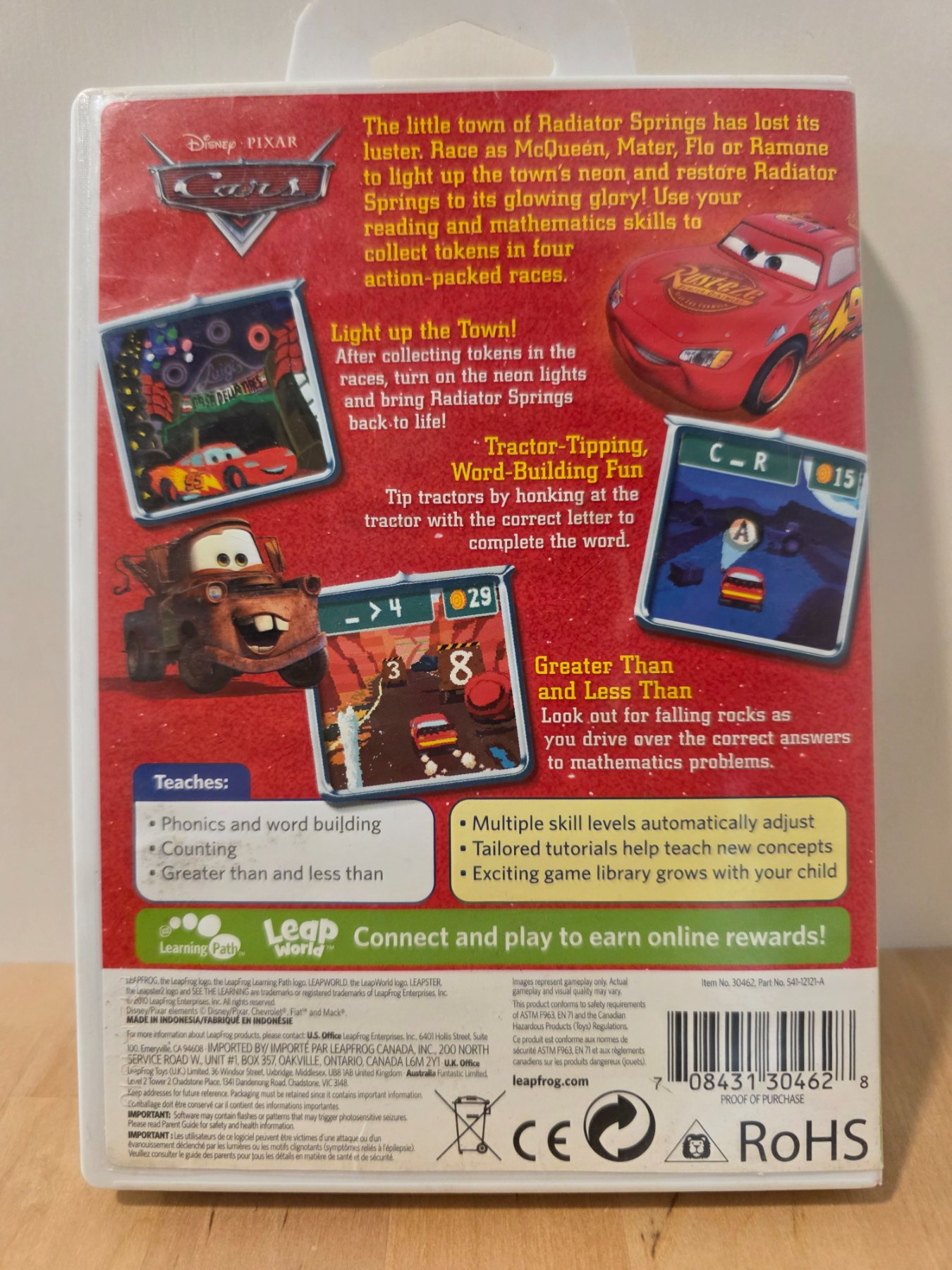 LeapFrog Leapster Learning Game Disney Pixar Cars Lightning McQueen - Image 2