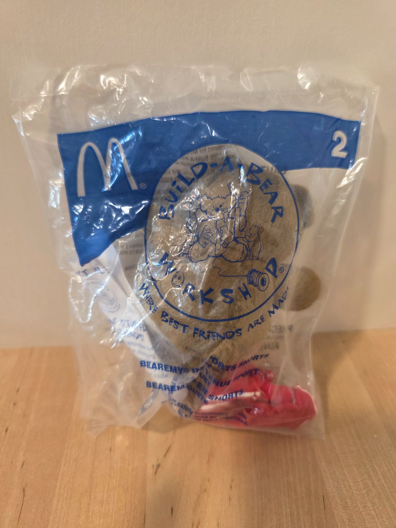Build-A-Bear Workshop Bear McDonald's Happy Meal Toy 2006 New