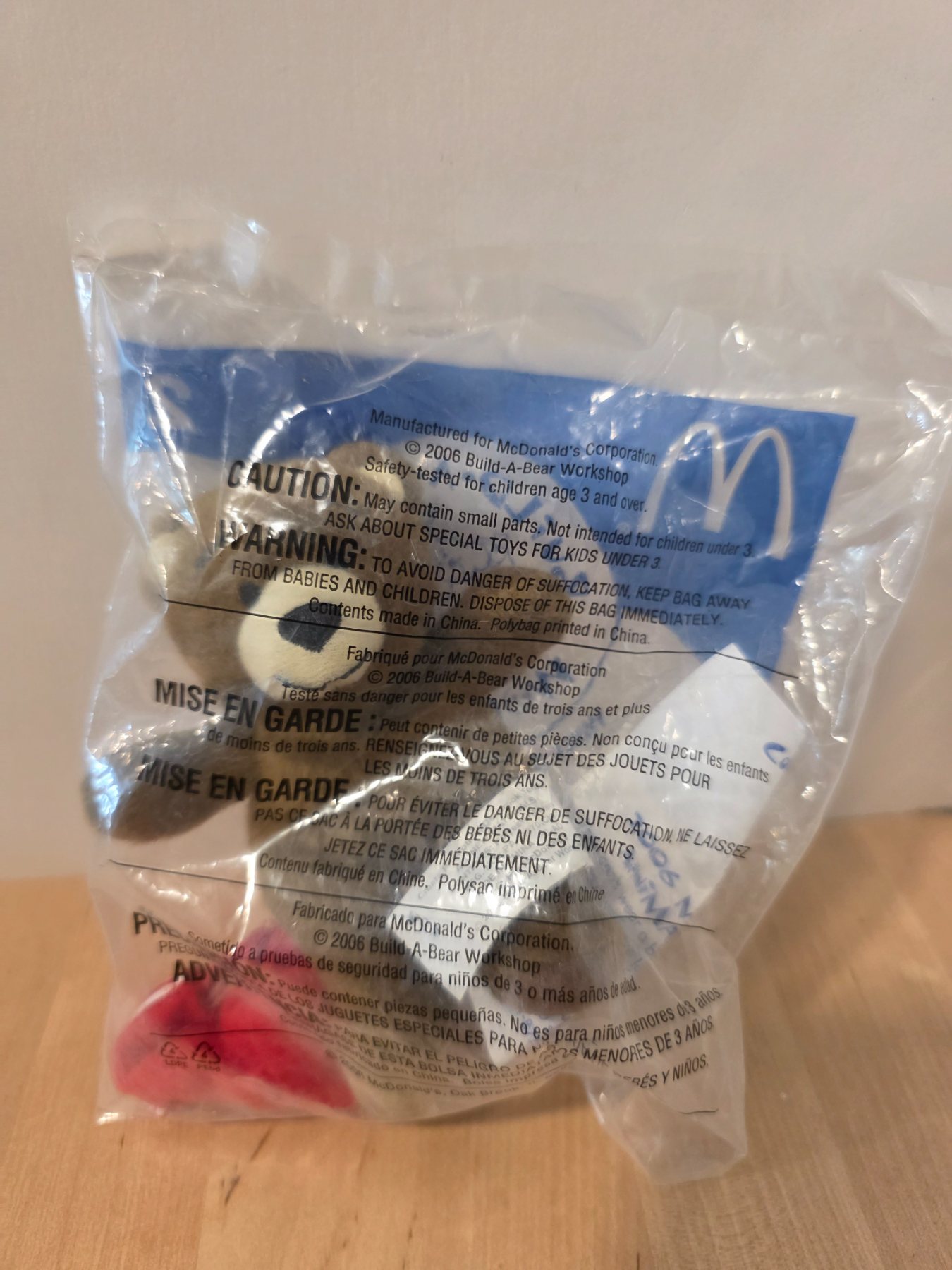 Build-A-Bear Workshop Bear McDonald's Happy Meal Toy 2006 New - Image 2