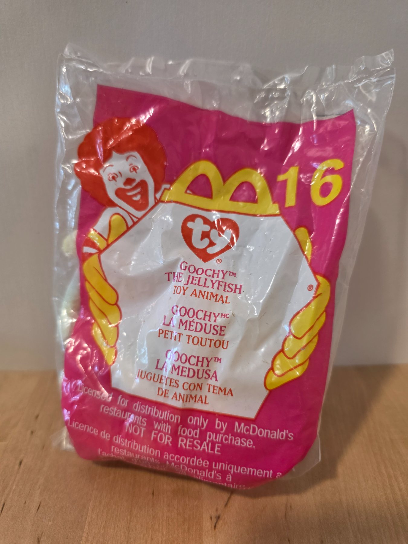 Ty Teenie Beanie Babies 2000 McDonald's Goochy The Jellyfish #16