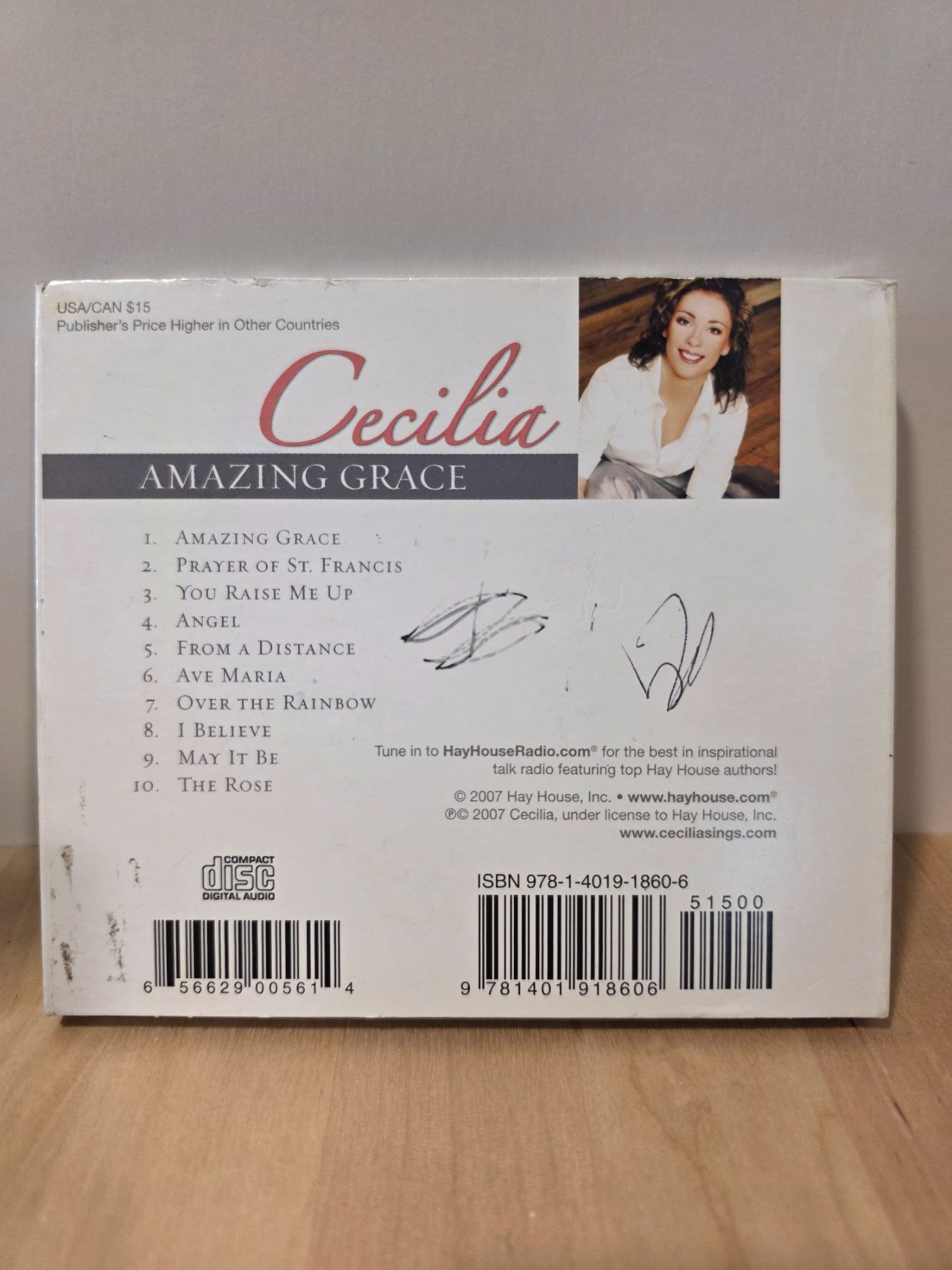 Cecilia Amazing Grace CD Inspirational 2007 Hay House - Image 2