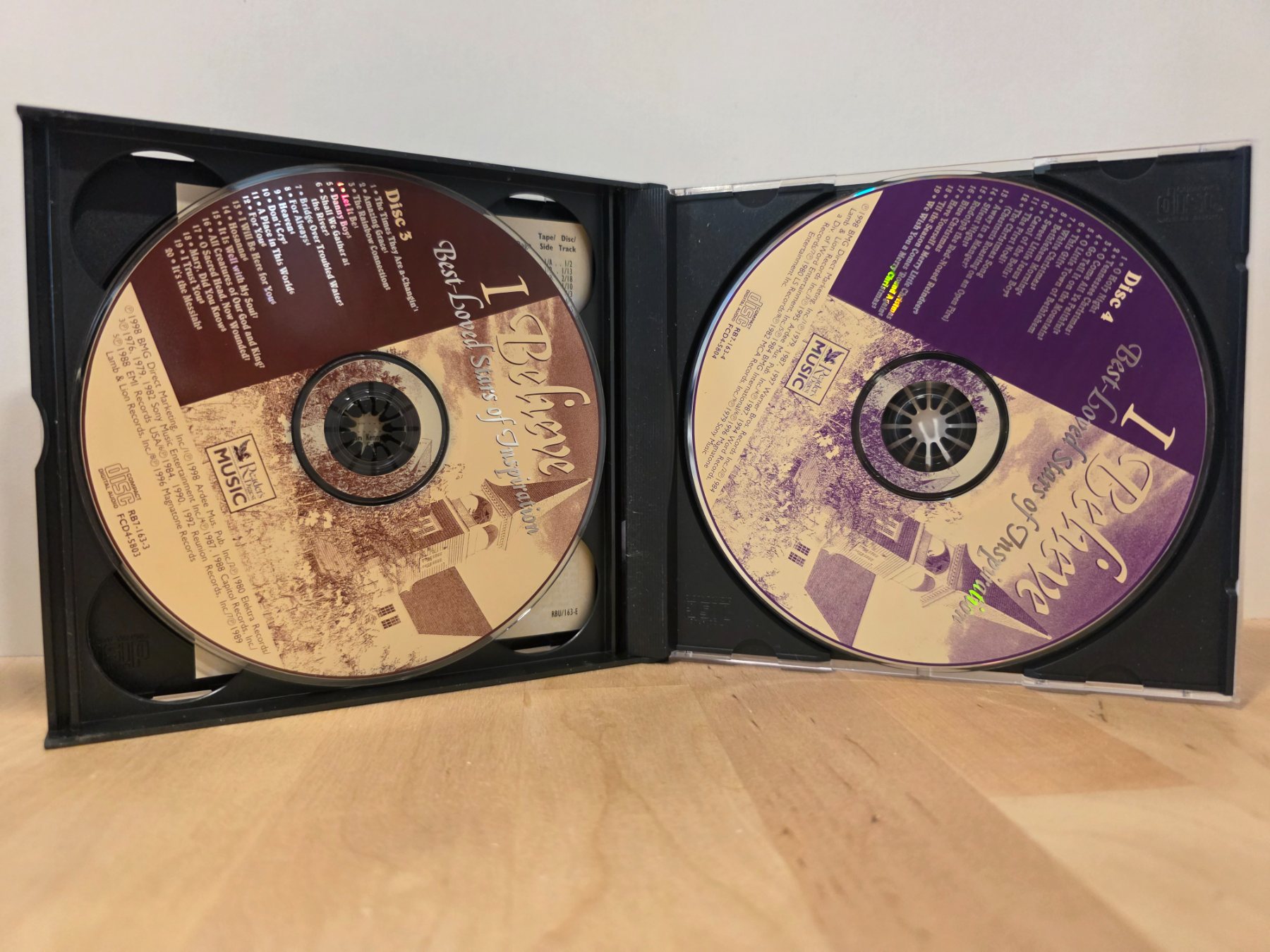 Reader's Digest Music I Believe Best-Loved Stars of Inspiration 4 CD Set - Image 4