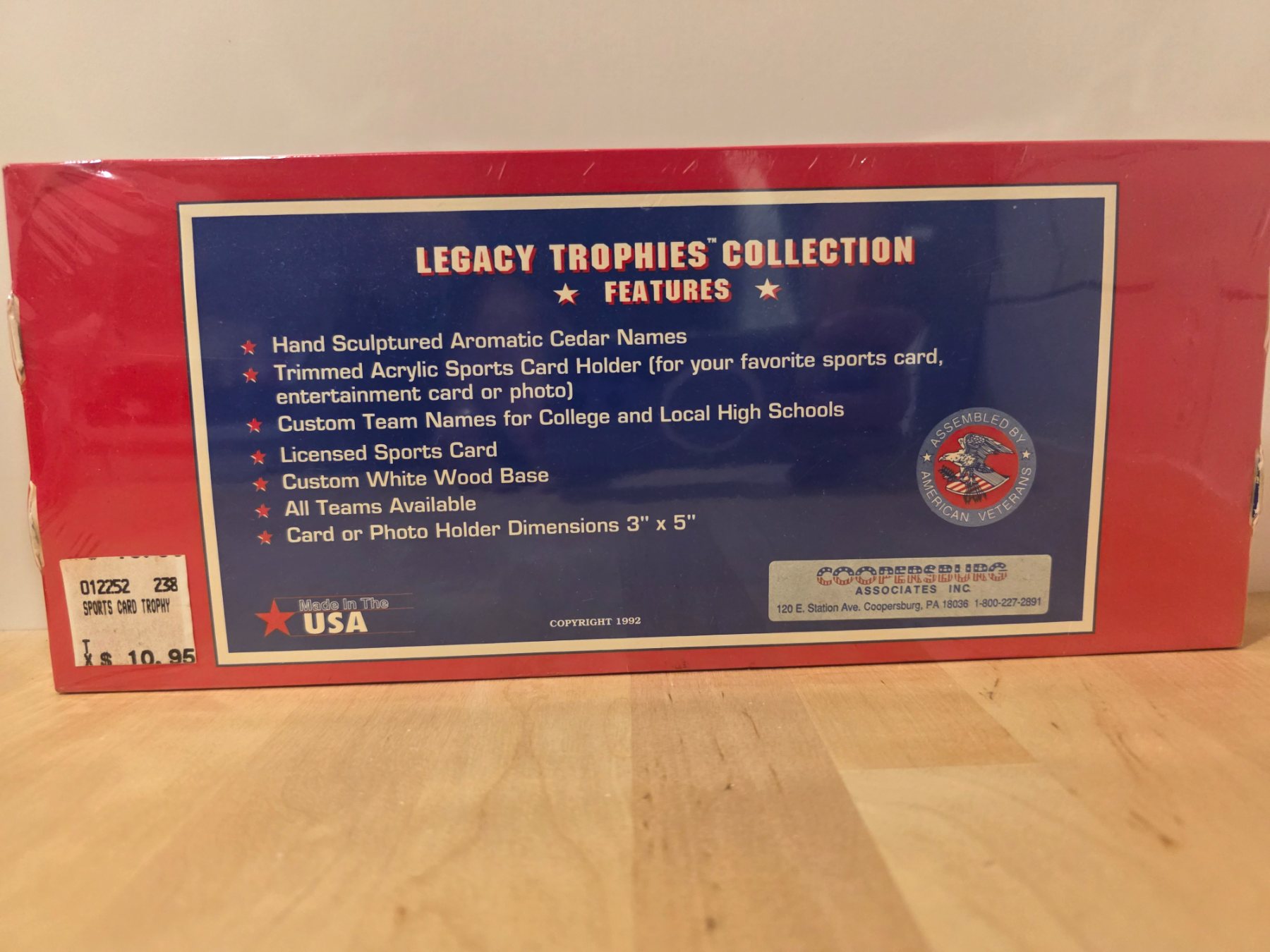 Legacy Trophies Florida Panthers Mini Hockey Stick Sports Card Holder - Image 2