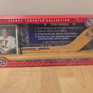 Legacy Trophies Collection Mighty Ducks Sports Card Holder with Wood Base
