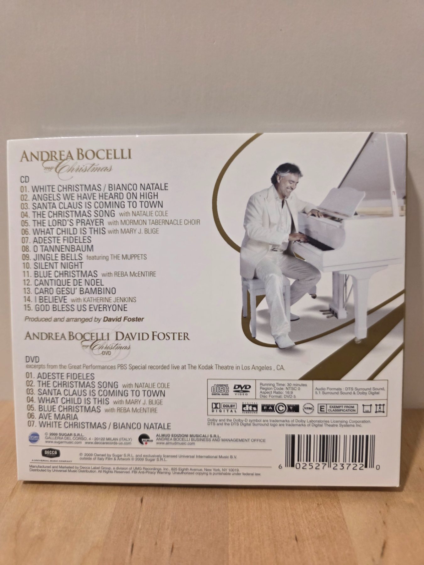 Andrea Bocelli My Christmas CD DVD Combo 2009 Holiday Music - Image 2