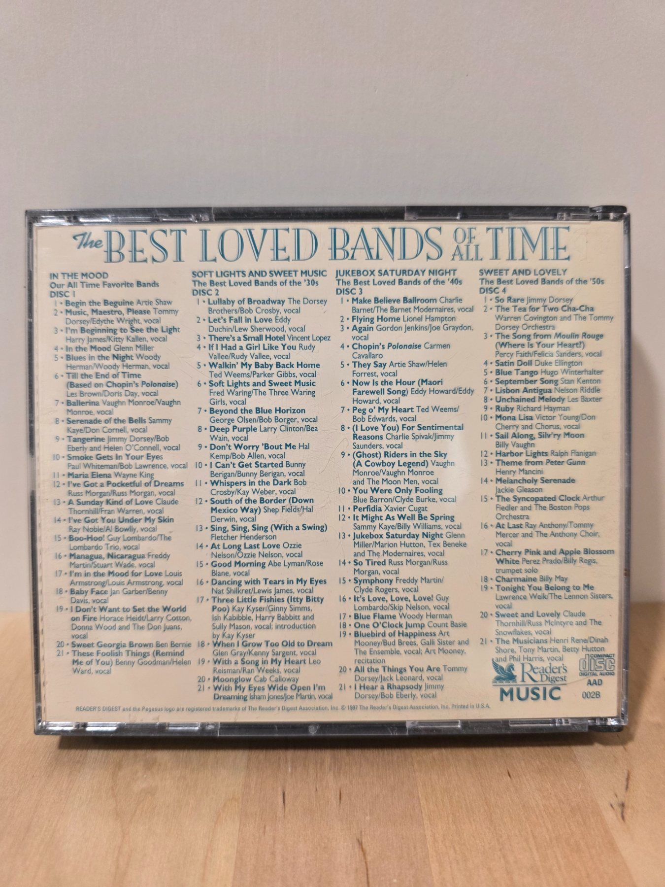 The Best Loved Bands of All Time 4 CD Set Reader's Digest Compilation - Image 2