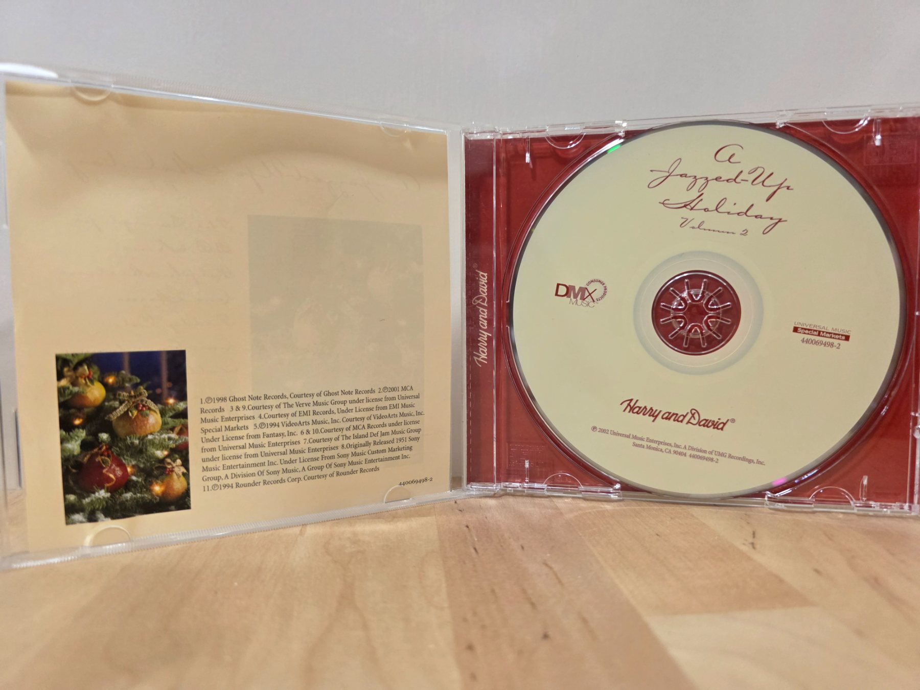 Harry and David A Jazzed-Up Holiday Volume 2 CD Christmas Music Compilation - Image 3