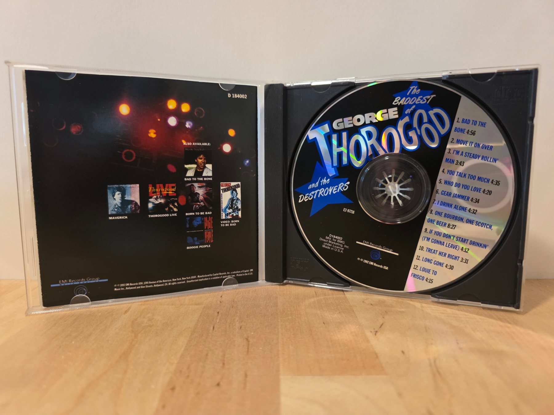 The Baddest of George Thorogood and the Destroyers CD 1992 EMI Records - Image 3