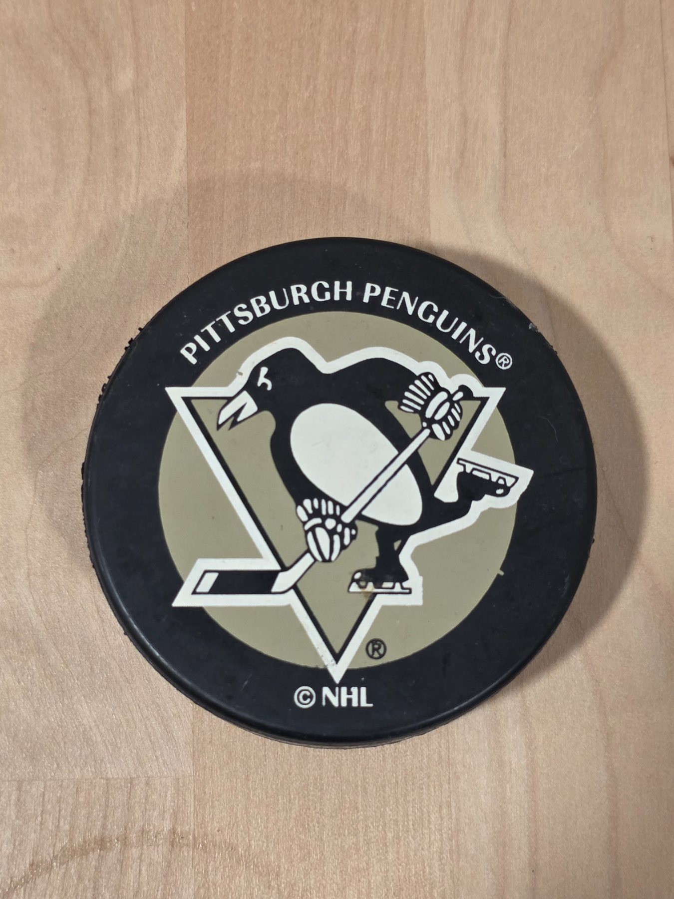 Vintage Pittsburgh Penguins NHL Official Licensed Hockey Puck