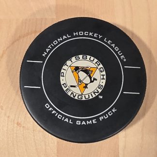 2012-13 Pittsburgh Penguins 3rd Jersey Hockey Puck Sher-Wood Rondelle NHL Rare