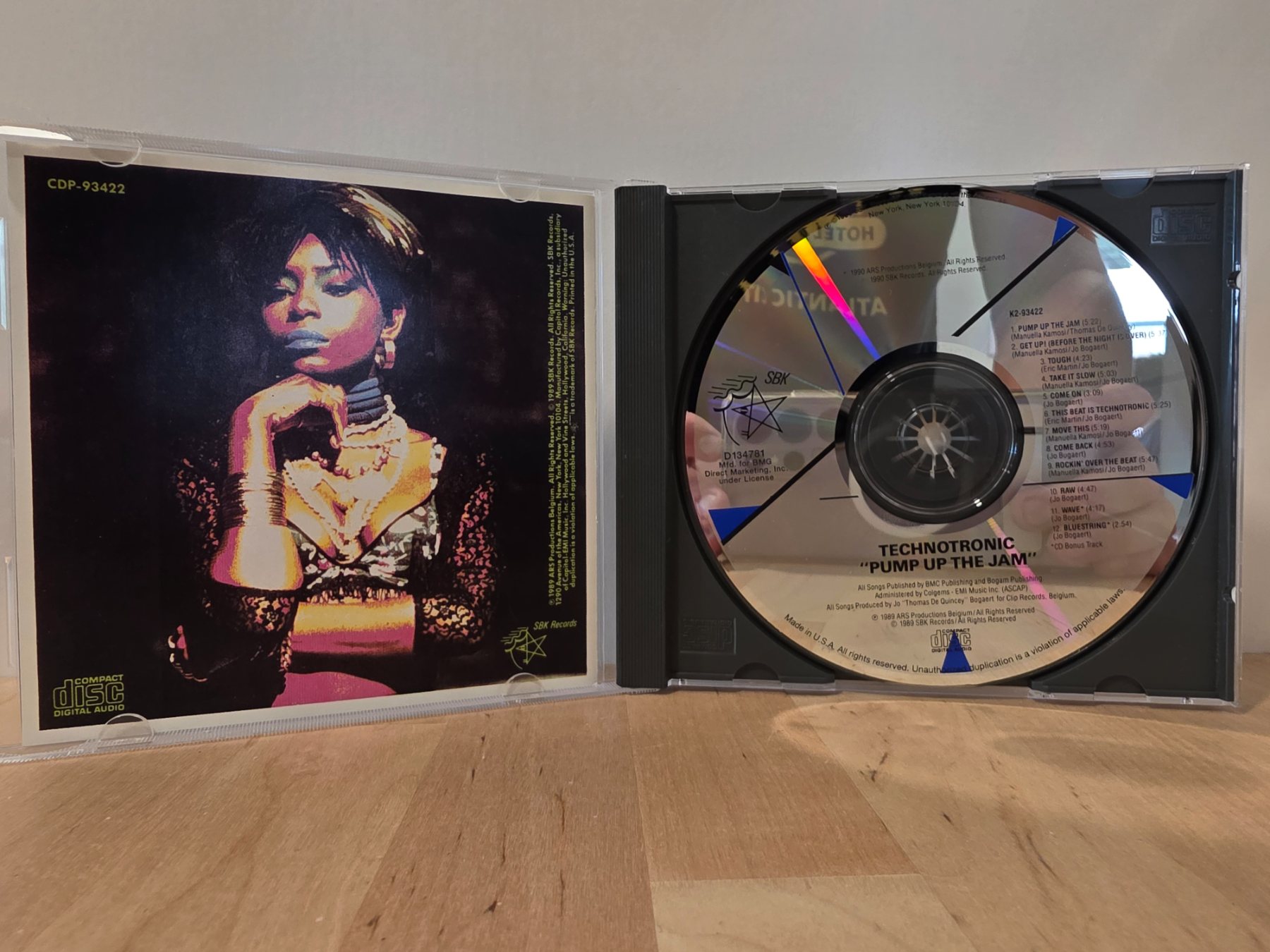 Technotronic Pump Up the Jam The Album CD 1989 SBK Records - Image 3