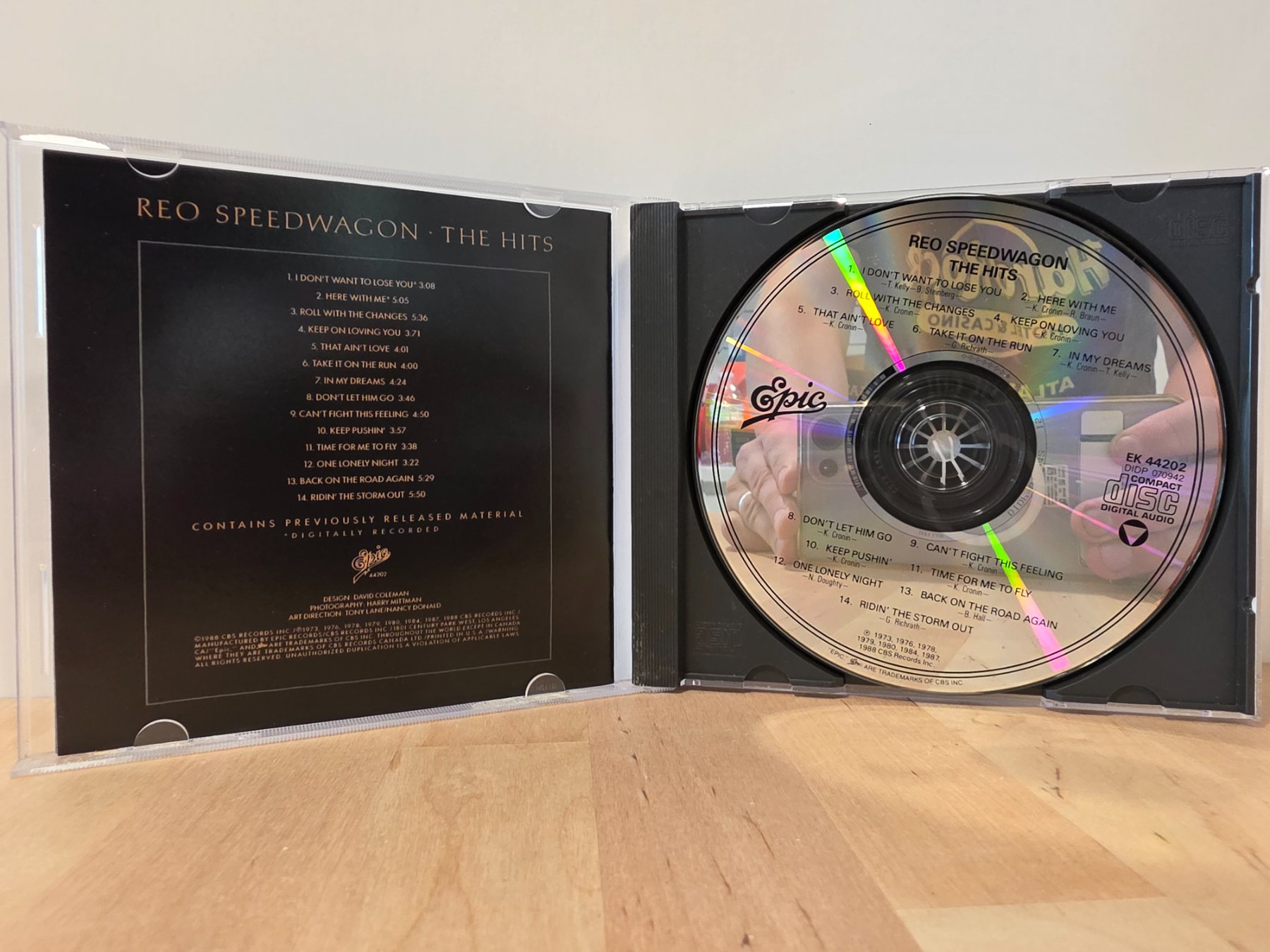 REO Speedwagon The Hits CD 1988 Epic Classic Rock Greatest Hits - Image 3