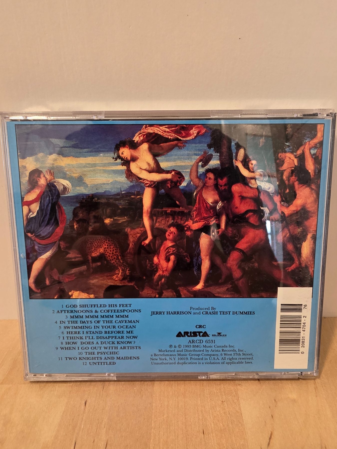 Crash Test Dummies God Shuffled His Feet CD 1993 Alternative Rock Arista - Image 2