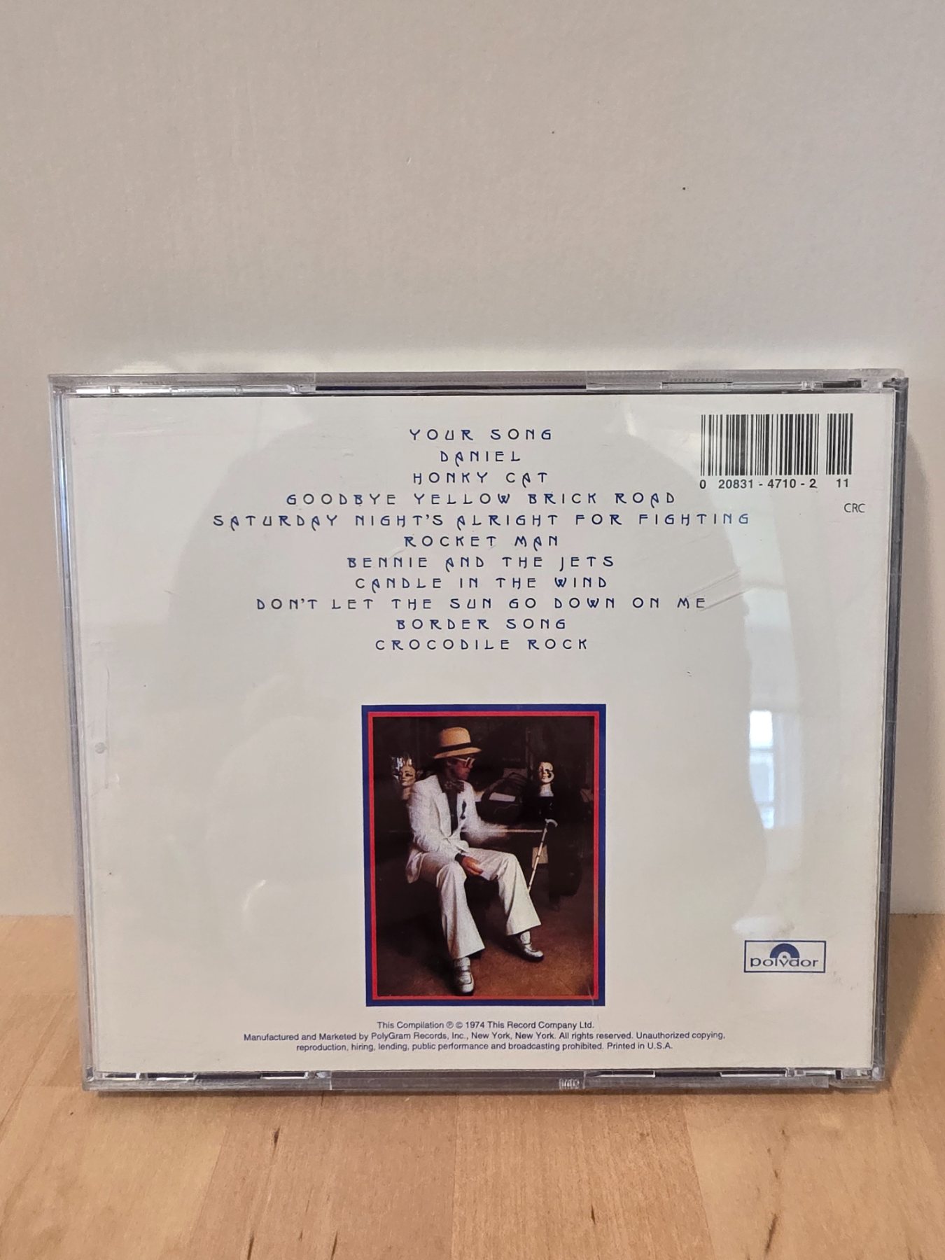 Elton John Greatest Hits CD 1974 Polydor Classic Rock Compilation - Image 2