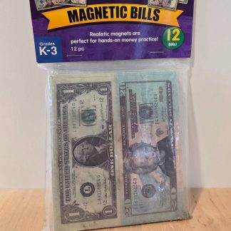 Lakeshore Magnetic Bills 12 Pc Money Magnets for Grades K-3