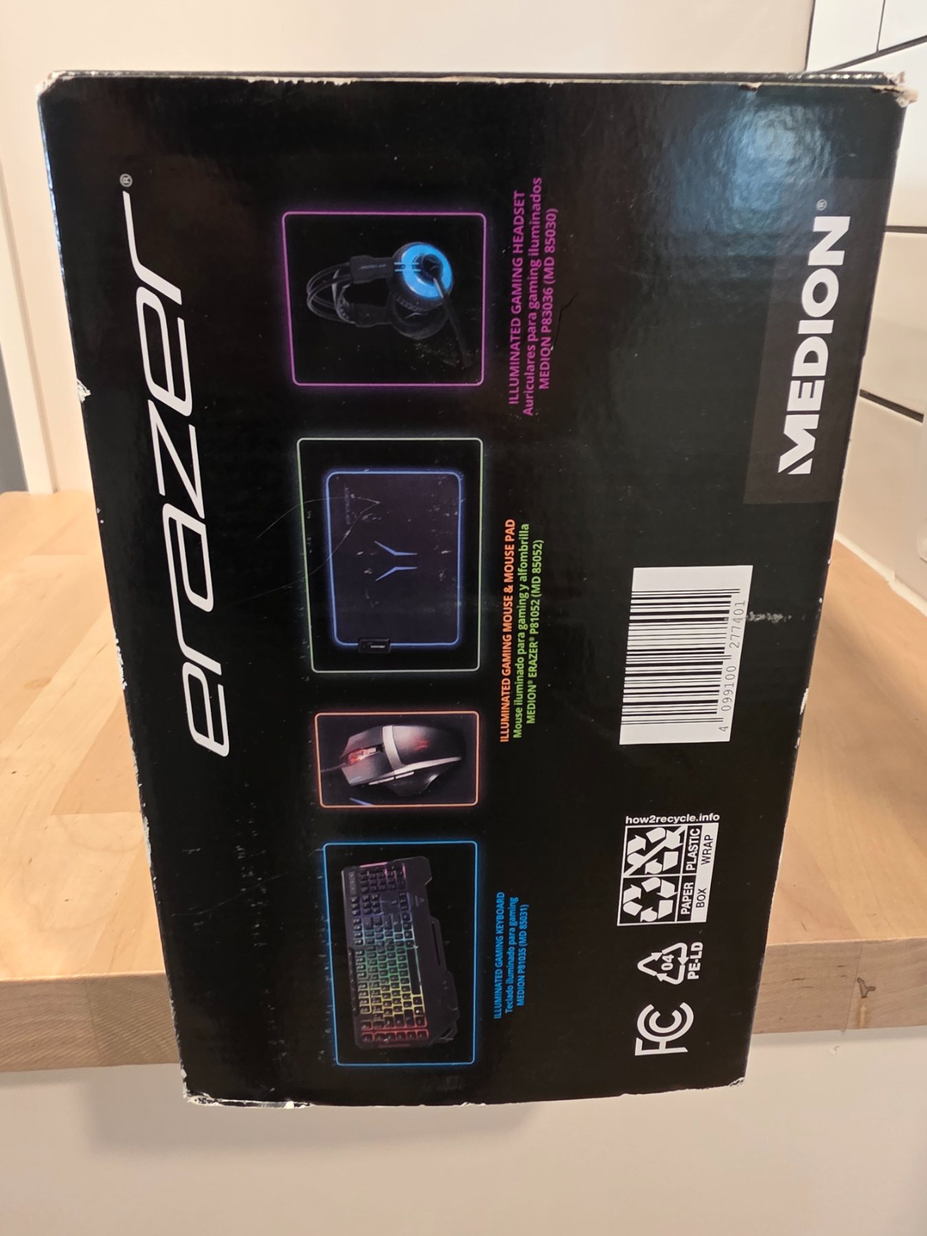 Medion Erazer 4-in-1 Pro Gaming Kit RGB Keyboard Mouse Headset Pad - Image 3