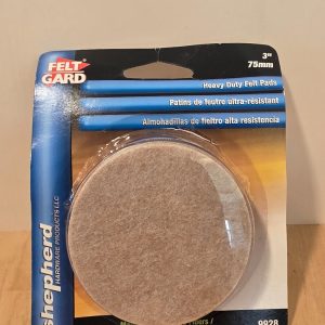 Shepherd Hardware Felt Gard 3" Heavy Duty Felt Pads 4-Pack