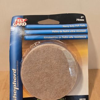 Shepherd Hardware Felt Gard 3" Heavy Duty Felt Pads 4-Pack