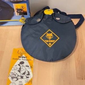 Vintage Official Cub Scout Canteen Blue Boy Scouts Camping Gear