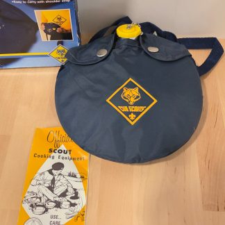 Vintage Official Cub Scout Canteen Blue Boy Scouts Camping Gear