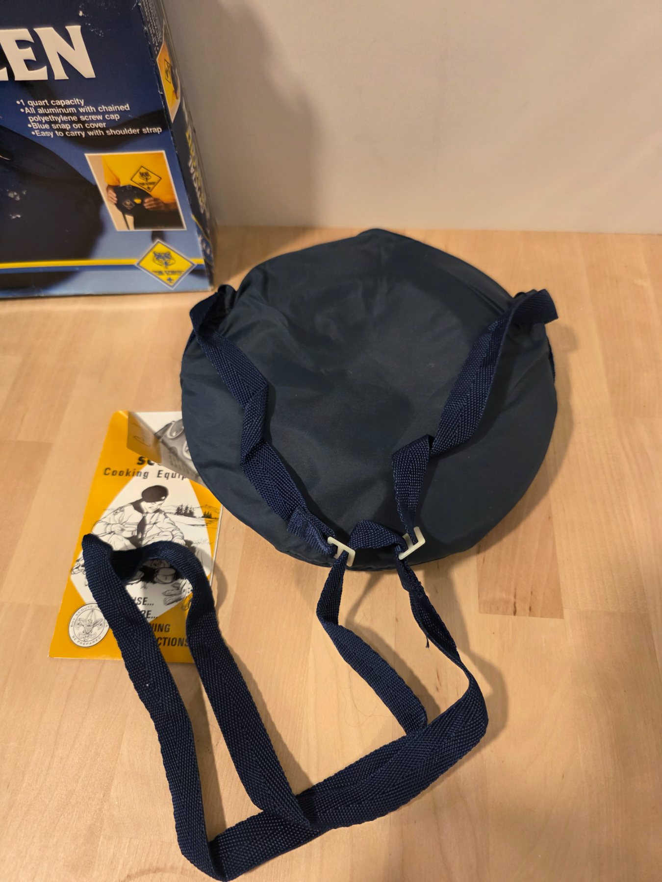 Vintage Official Cub Scout Canteen Blue Boy Scouts Camping Gear - Image 2